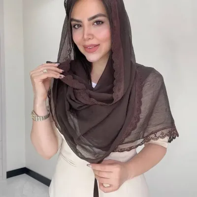 شال حریر شیفون دور گیپور
