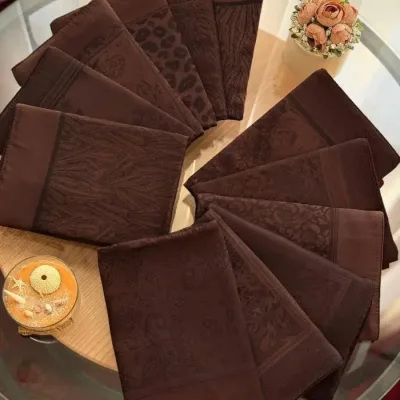 روسری ابریشم ژاکارد ترک