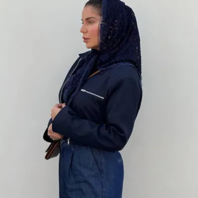 روسری سگوش مخملی دانتل