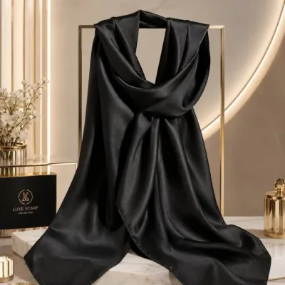 روسری ساتن ابریشم مات