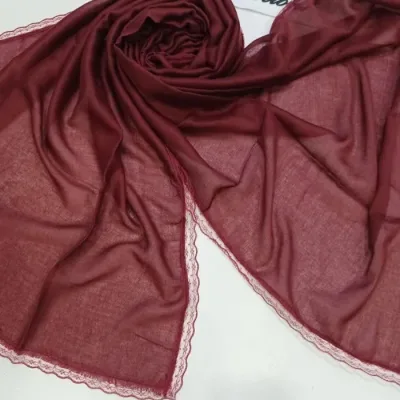 شال نخی مشکی، ابعاد ۷۵ در ۱۹۰ سانتی‌متر