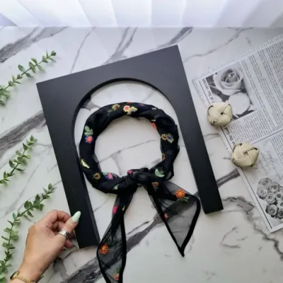 سه گوش گیپور دور گان تک رنگ