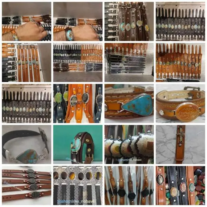بازوبند چرم طبیعی