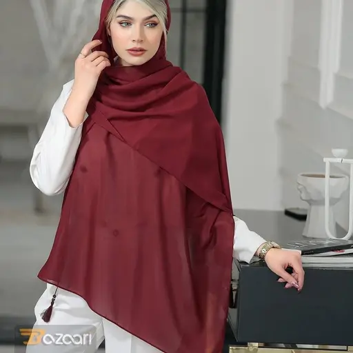 شال رنگبندی ساده فاویانا