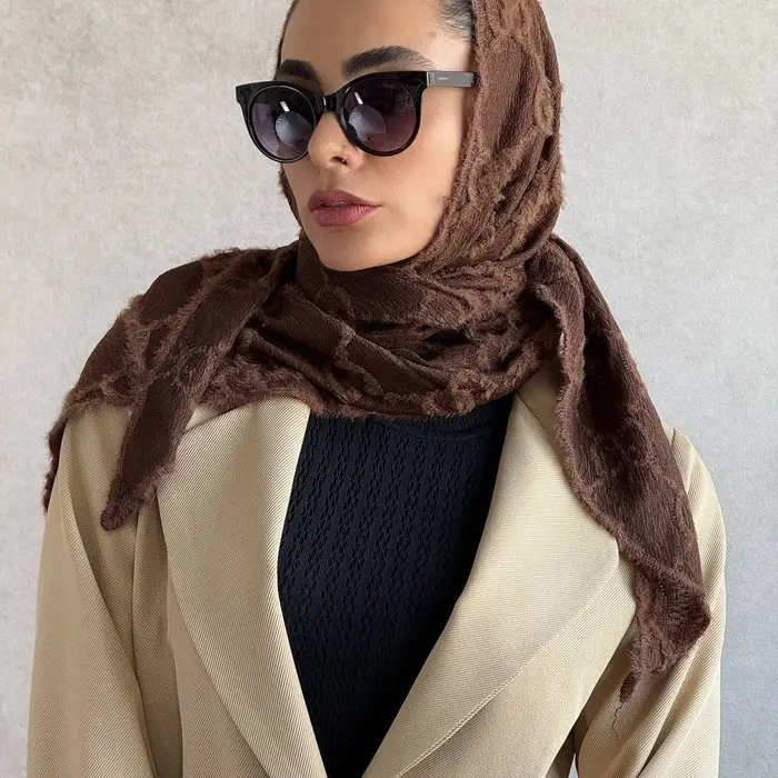 روسری سه گوش گوچی حوله ای