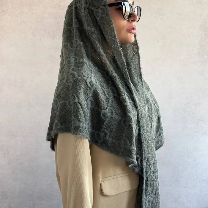 روسری سه گوش گوچی حوله ای