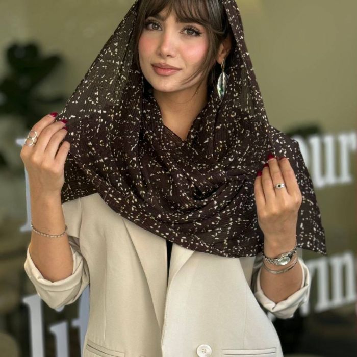 شال حریر شیفون چاپی