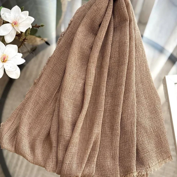 شال حصیری لمه دار چهار طرف ریش