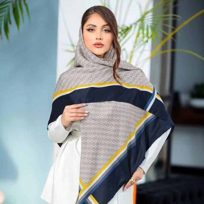 روسری چهارفصل جناقی دستدوز
