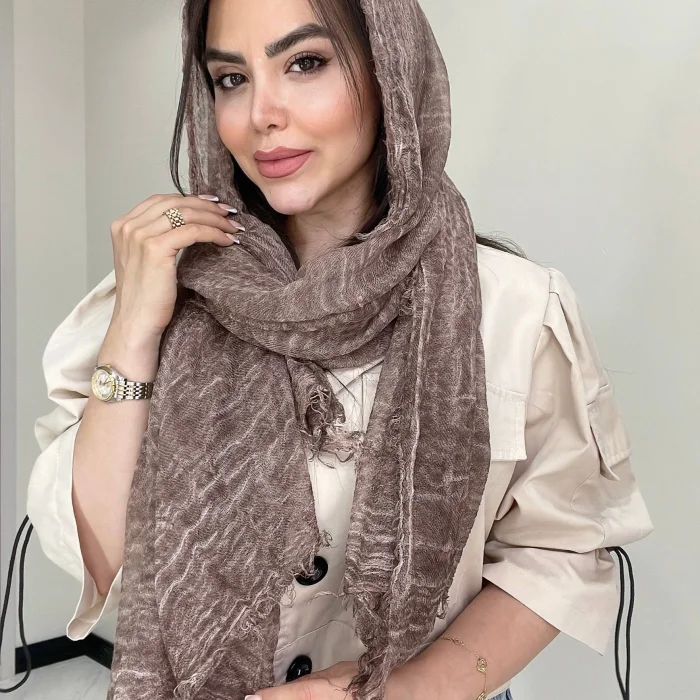 شال کنفی دورریش موکا سرمه‌ای