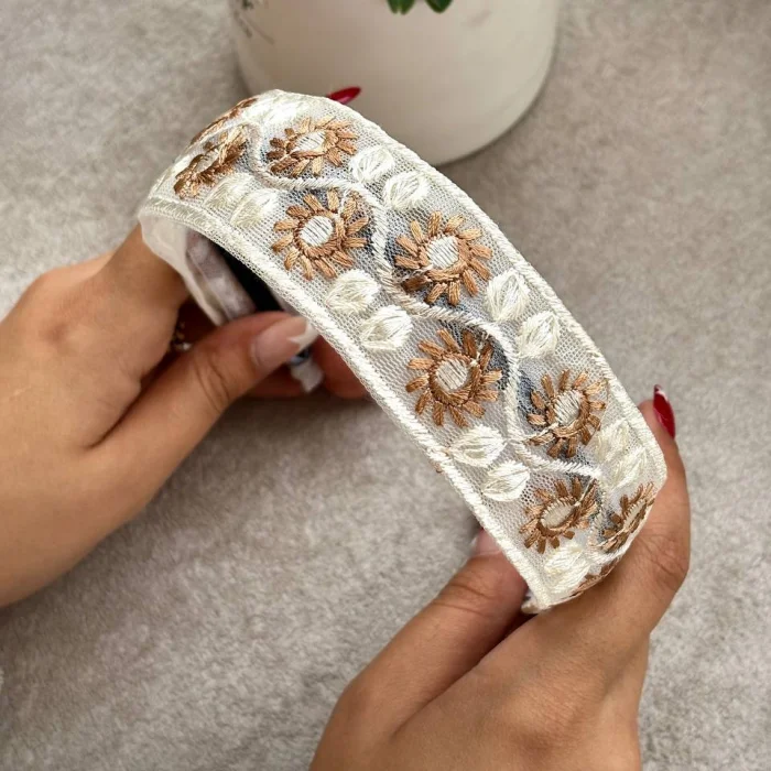 تل گلدوزی دو رنگ