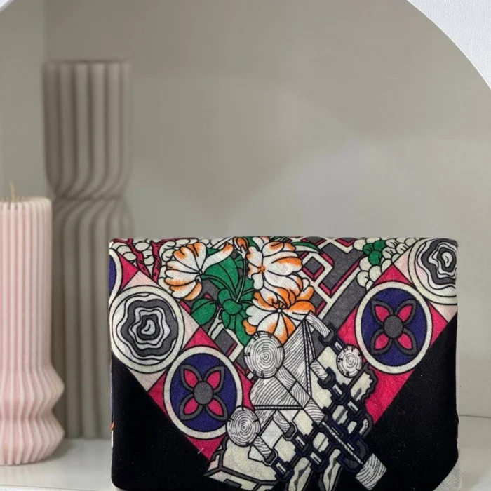 روسری نخی مدال وارداتی تک رنگ
