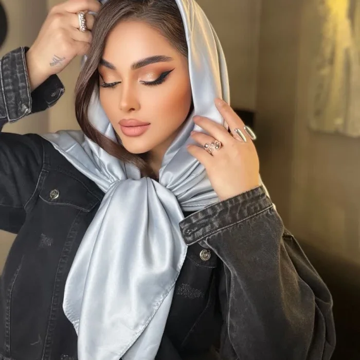 روسری ساتن و ابریشم وارداتی