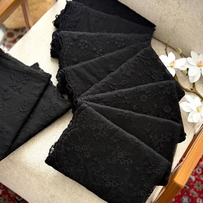 شال مشکی گیپور