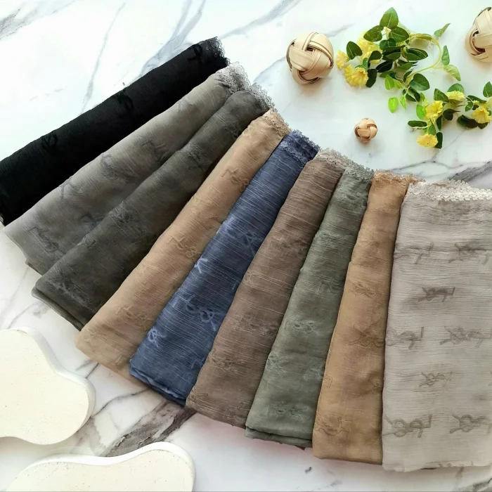 💫شال حریر ابریشم مخمل مارک