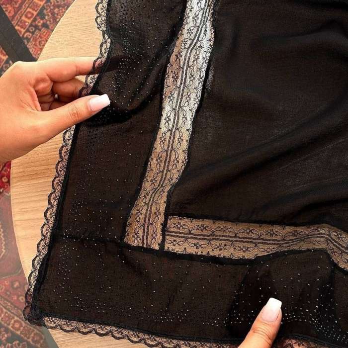 روسری مزونی کرپ