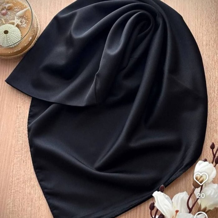 روسری ساتن ابریشم دستدوز