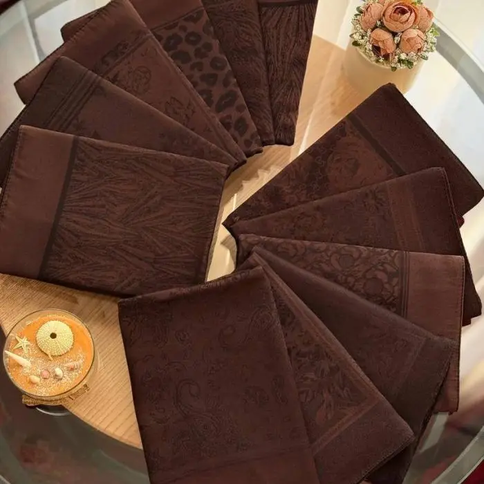 روسری ابریشم ژاکارد ترک
