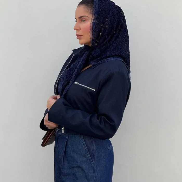 روسری سگوش مخملی دانتل