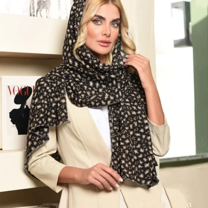 شال نخی، ابعاد 65×200 سانتی‌متر