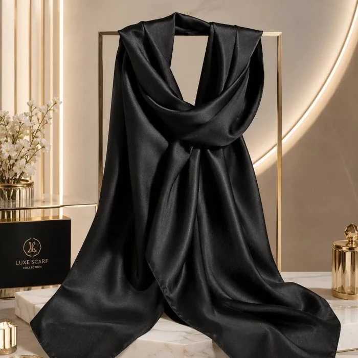 روسری ساتن ابریشم مات