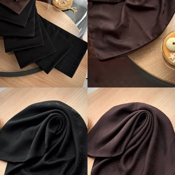 روسری ابریشم ژاکارد ۹۰ سانتی‌متری