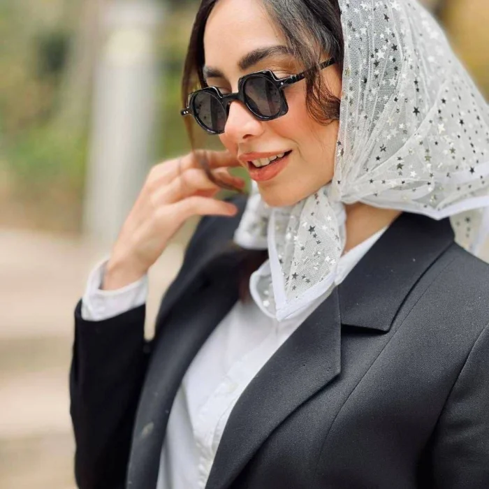 روسری مینی توری تک رنگ
