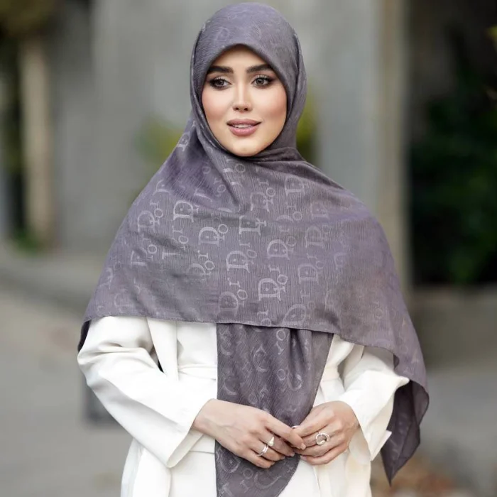 روسری وال کریشه نگین دار