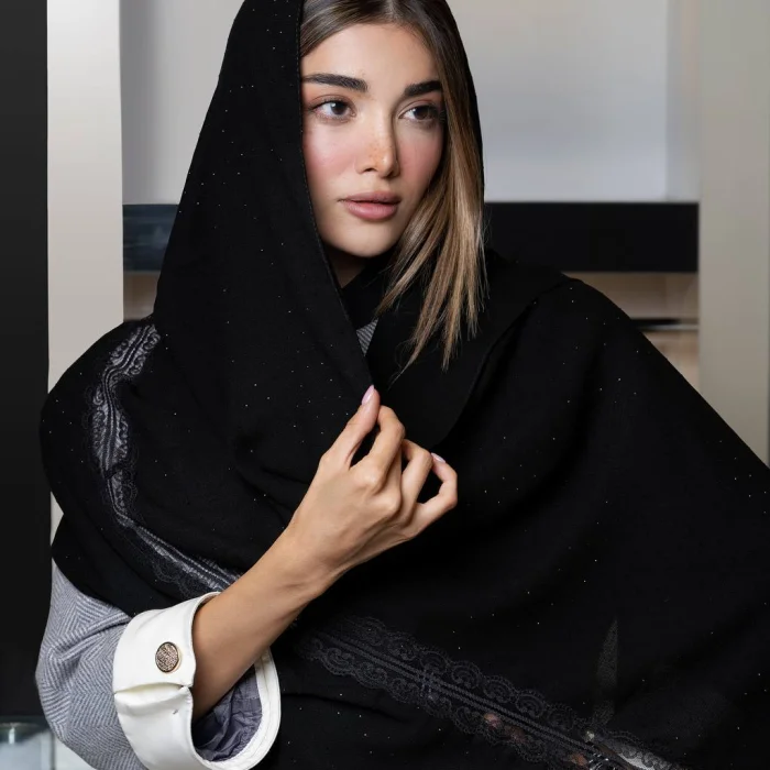 شال بلک سان داتل دار شنی
