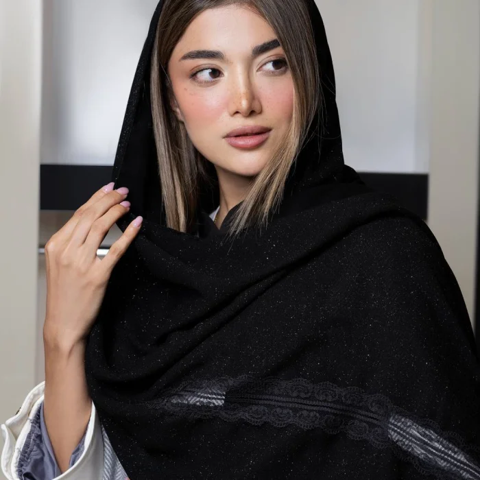 شال بلک سان داتل دار شنی