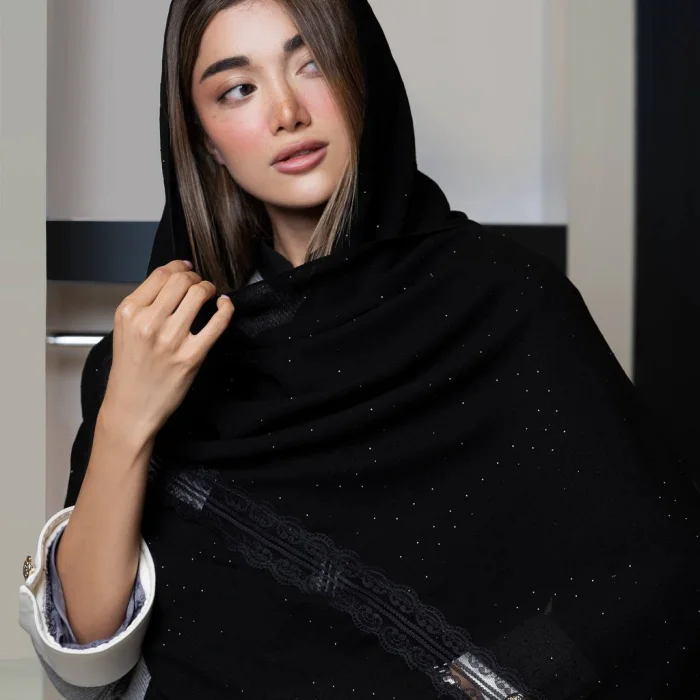 شال بلک سان داتل دار شنی