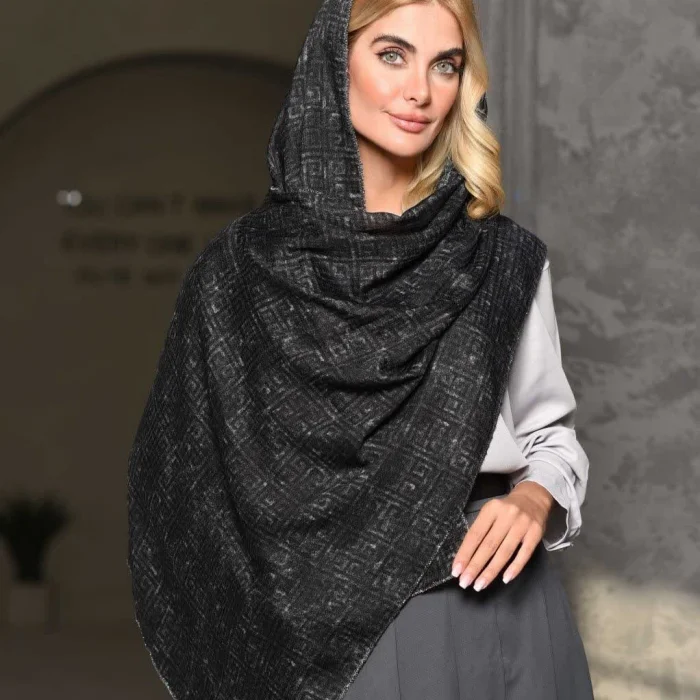 شال نخی منگوله دار منگوله دار قواره ۶۰ در ۱۹۰