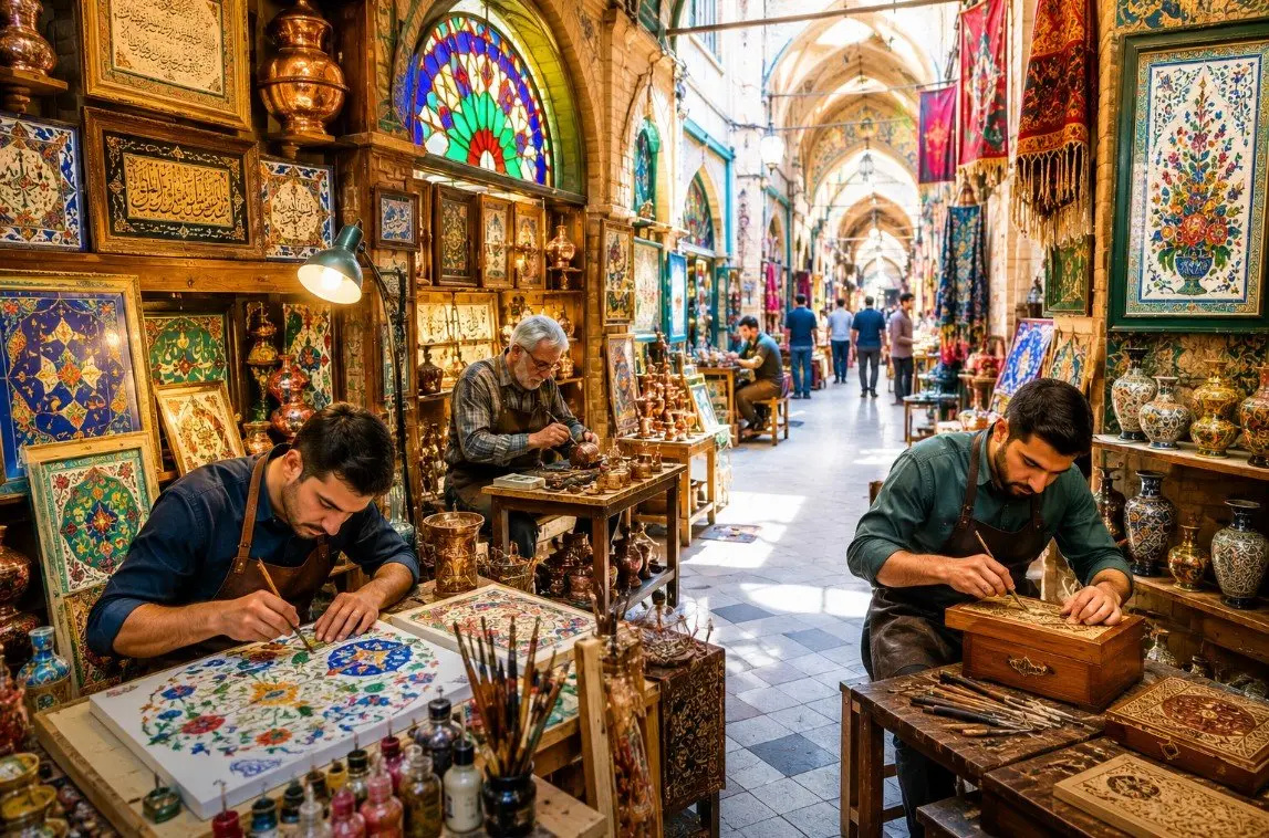 بازار بزرگ تهران: پناهگاه مخفی هنرمندان و صنعتگران در دل تاریخ