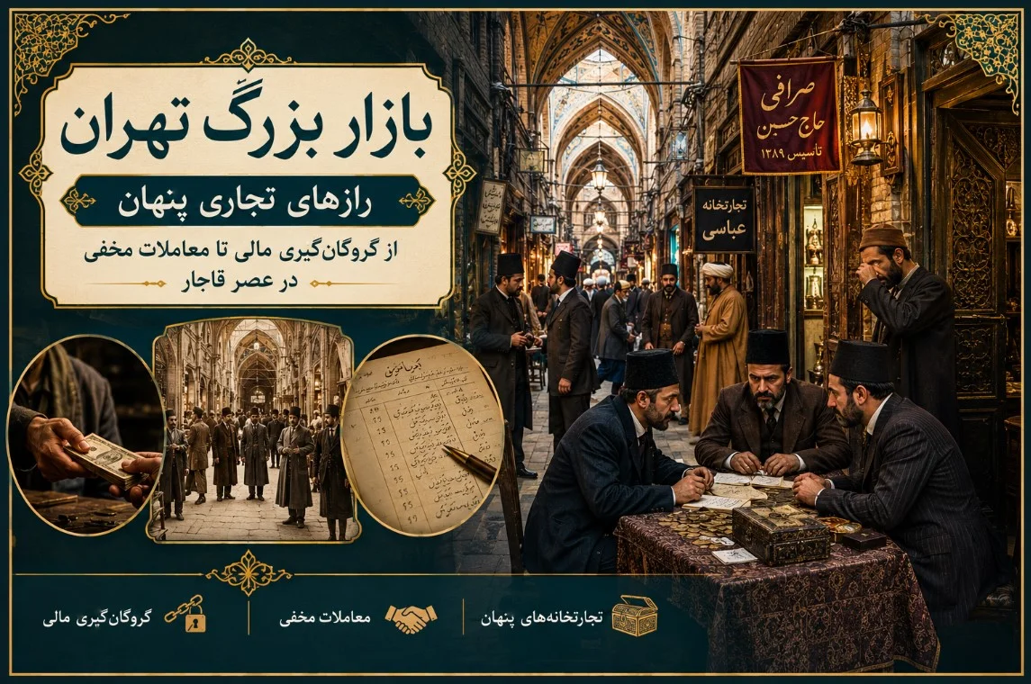 بازار بزرگ تهران: رازهای تجاری پنهان؛ از گروگان‌گیری مالی تا معاملات مخفی در عصر قاجار