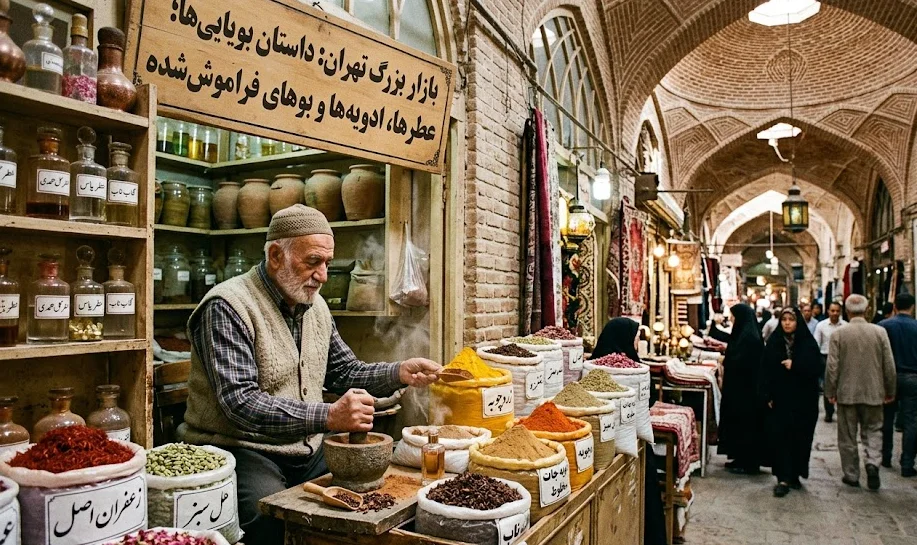 بازار بزرگ تهران: داستان بویایی‌ها؛ عطرها، ادویه‌ها و بوهای فراموش‌شده
