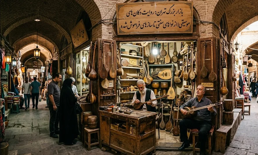 بازار بزرگ تهران: روایت دکان‌های موسیقی؛ از نواهای سنتی تا سازهای فراموش‌شده